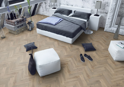 Strata Fifteen Pearl Grey Oak Herringbone 90 - Herringbone