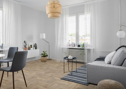 Strata Fifteen Pearl Grey Oak Herringbone 90 - Herringbone
