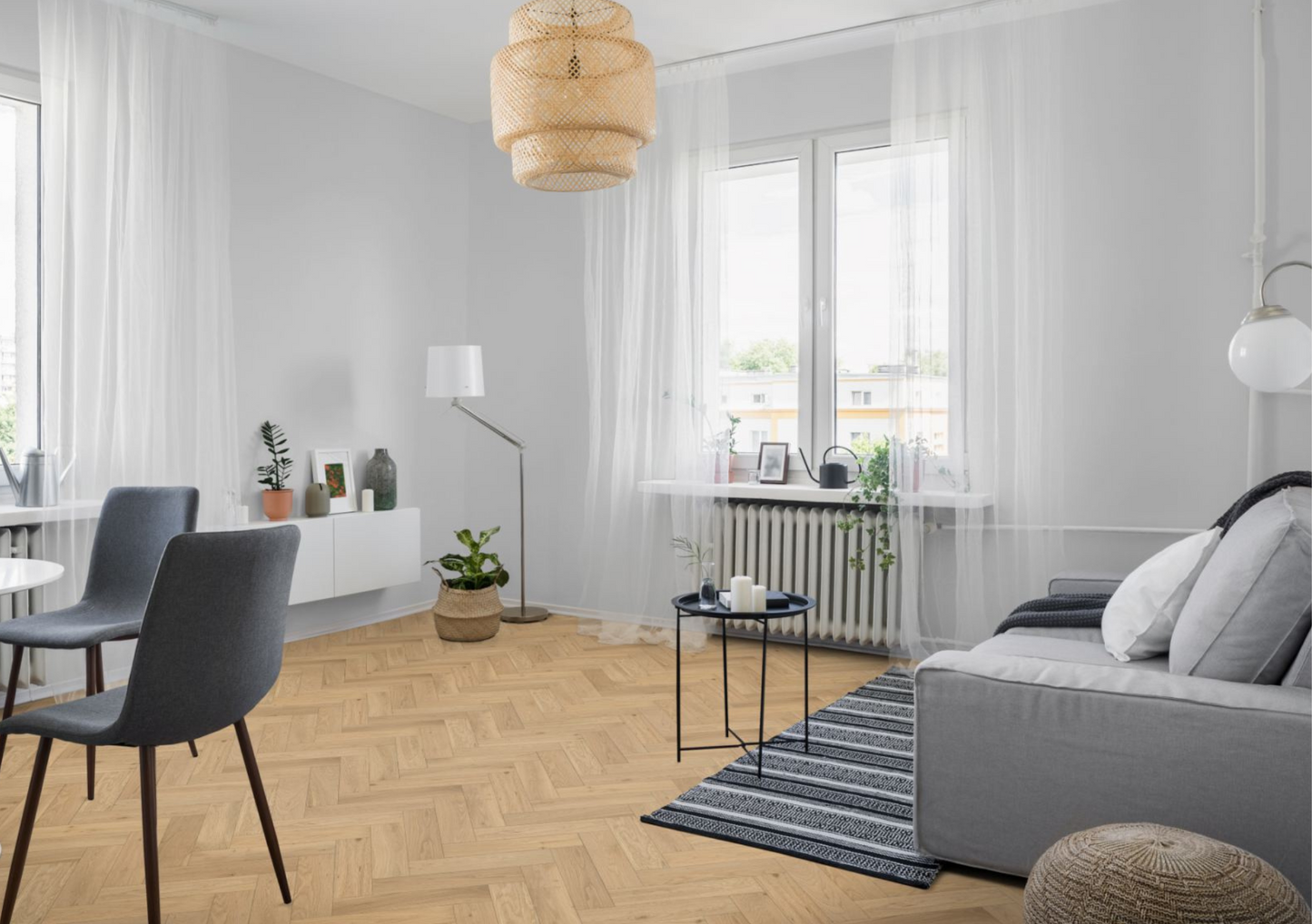 Strata Fifteen Whisper Oak Herringbone 90 - Engineered