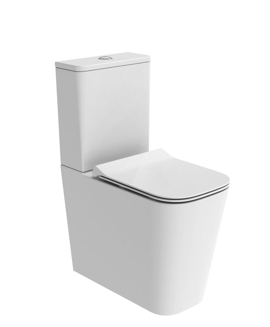 Compass Square Comfort Height Close Coupled Fully Enc Wc Pan