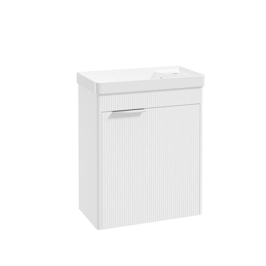REED Wall Hung Single Door Cloakroom Vanity Unit