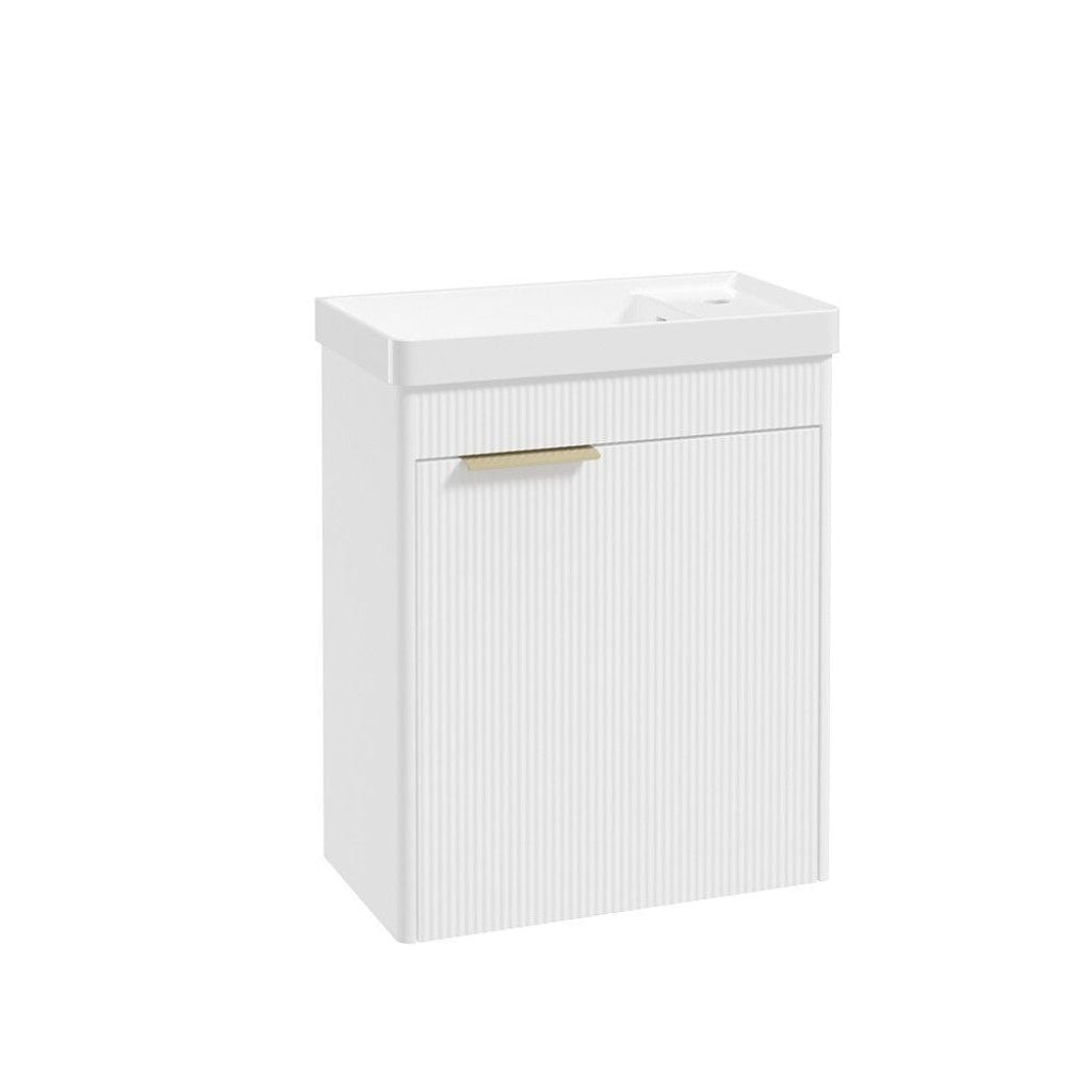 REED Wall Hung Single Door Cloakroom Vanity Unit