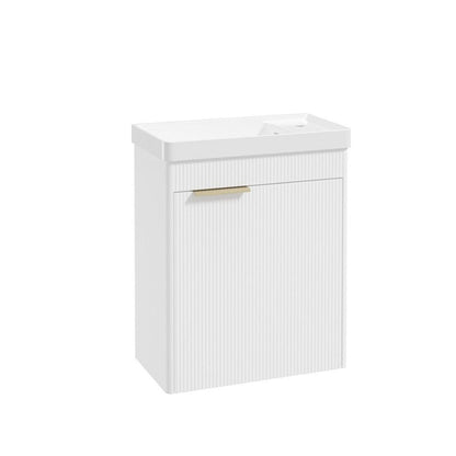 REED Wall Hung Single Door Cloakroom Vanity Unit
