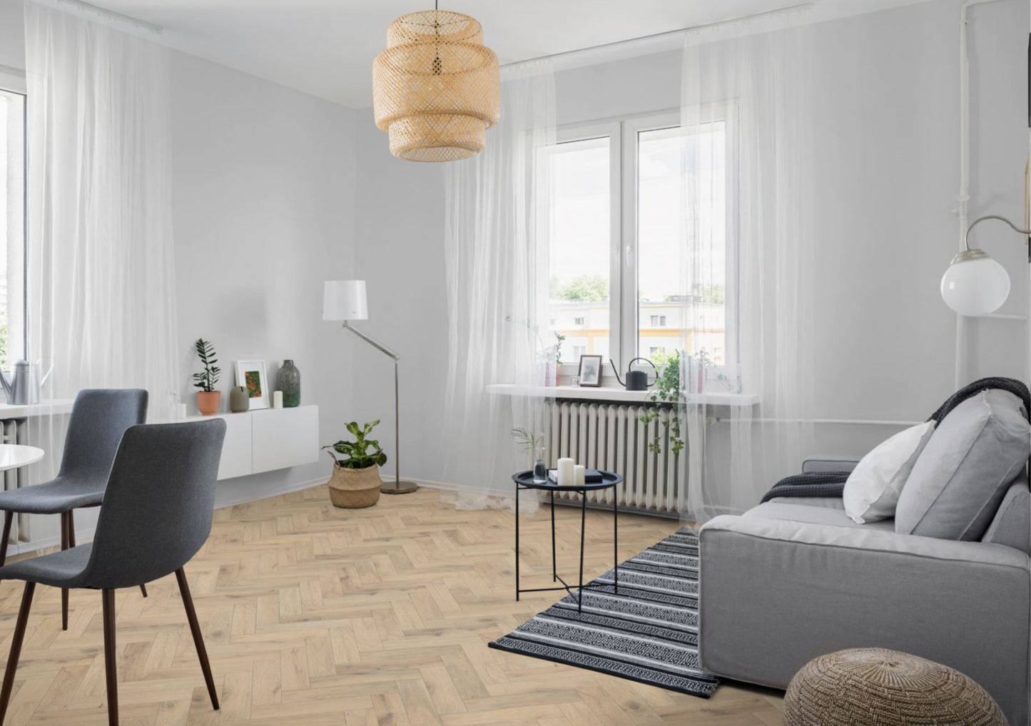 Strata Fifteen Romantic Oak Herringbone 90 - Engineered