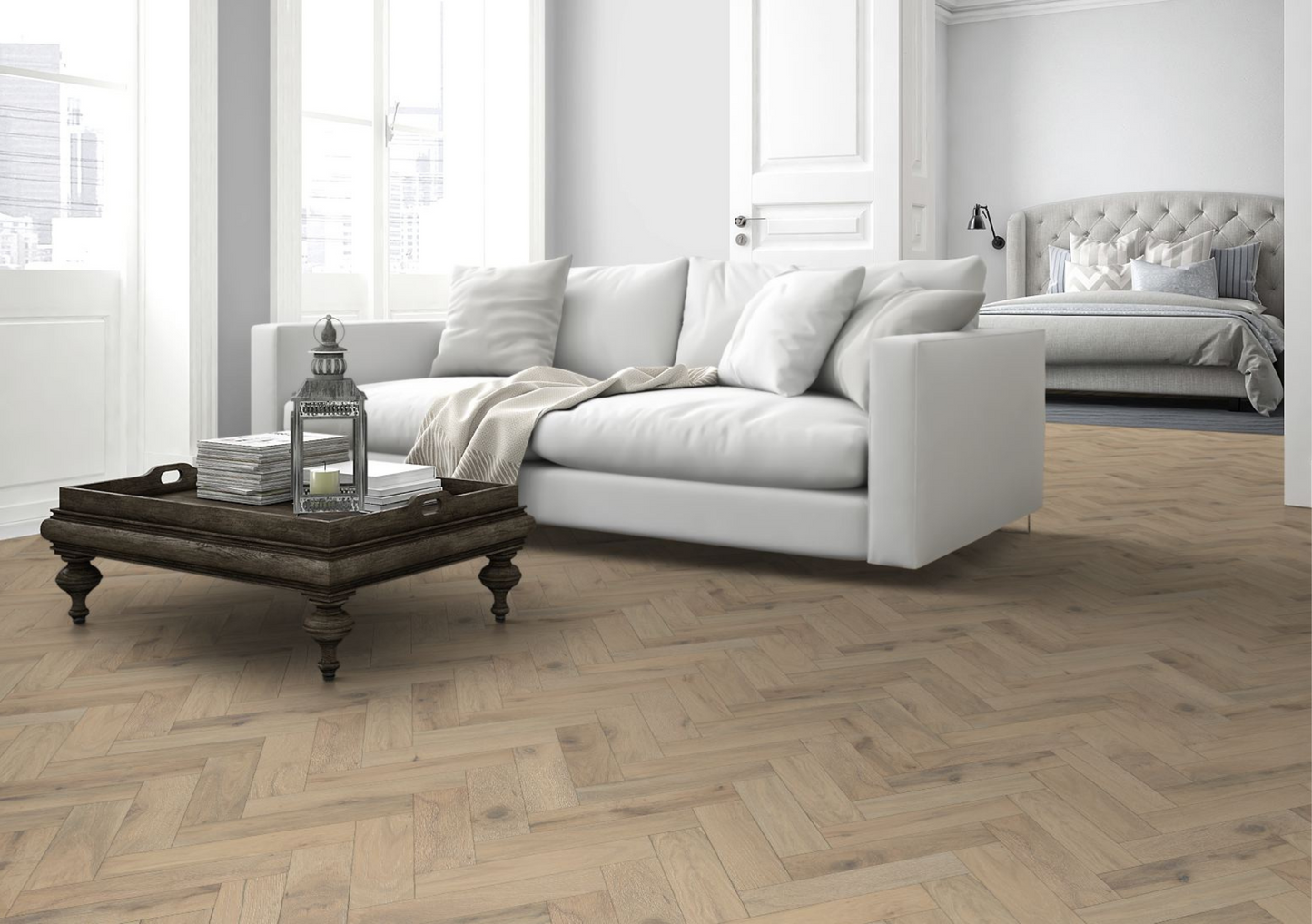 Strata Fifteen Romantic Oak Herringbone 90 - Engineered