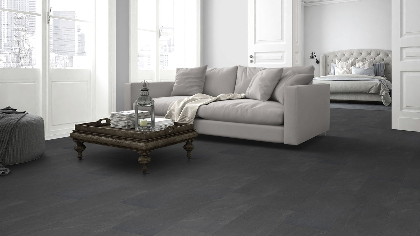 Charcoal Slate LVT Dryback
