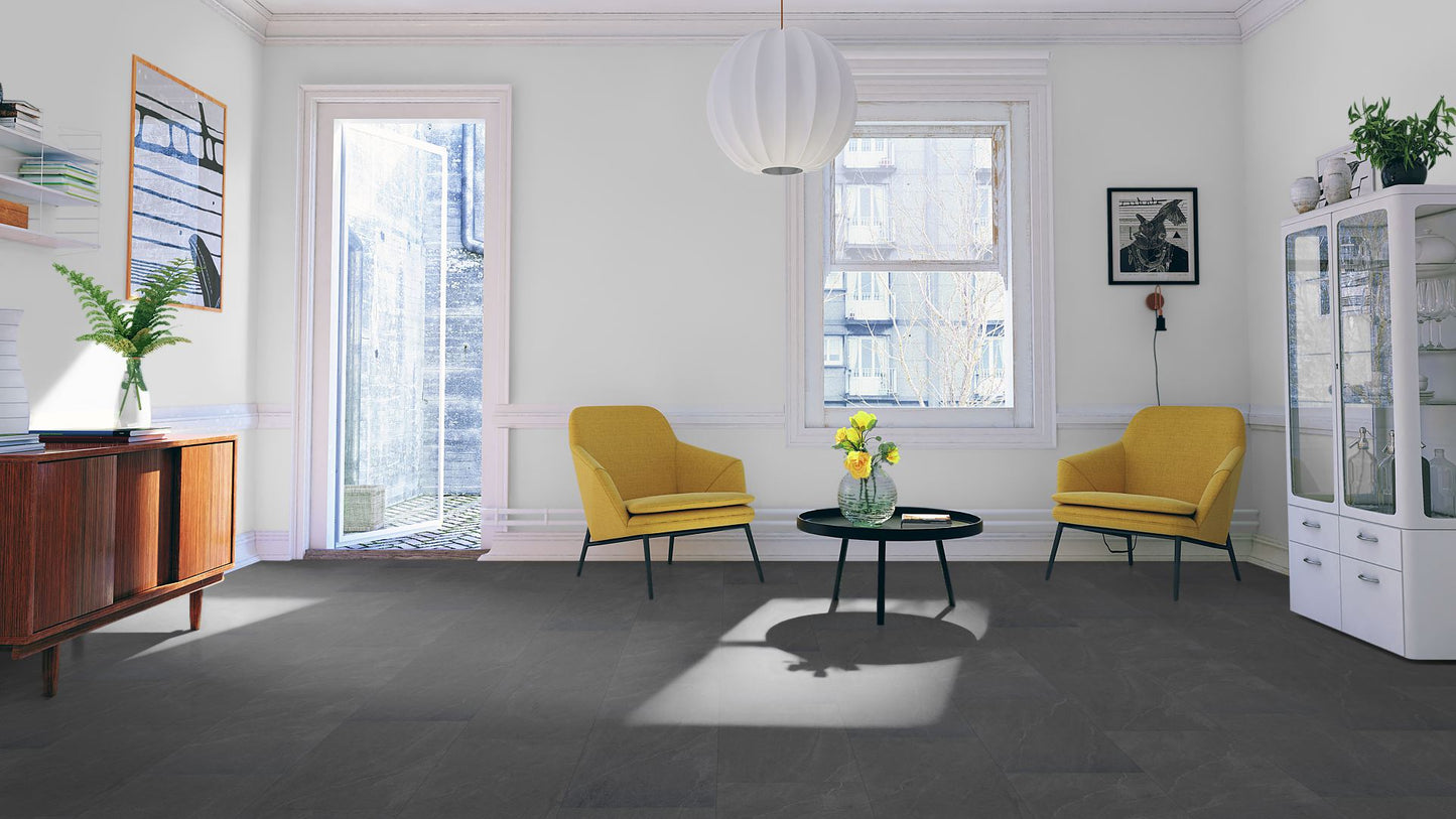 Charcoal Slate LVT Dryback