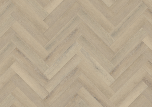 Seashell Oak Herringbone SPC Vinyl