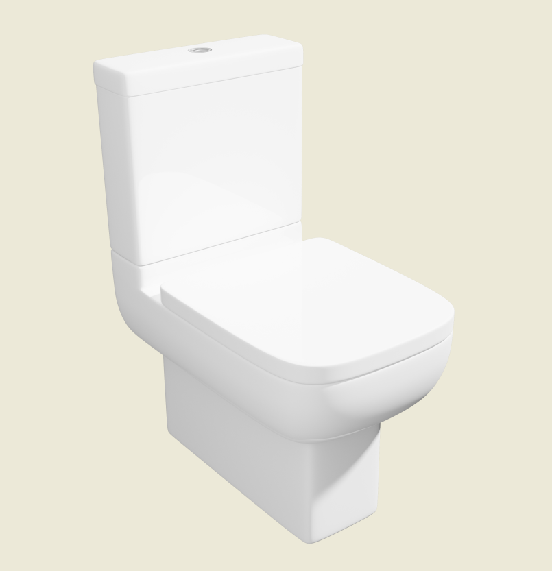 Evon Close Couple Fully Back to Wall Rimeless Toilet