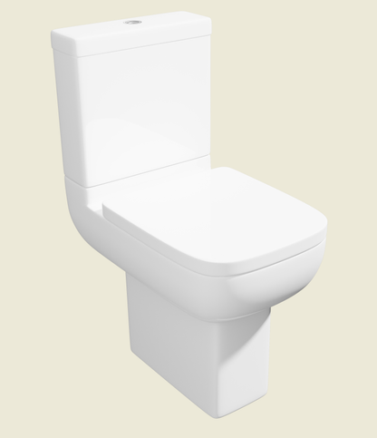 Evon Close Couple Comfort Height Open Back Rimless Toilet