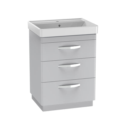 Compass Floor Standing 3 Drawer Unit & Basin