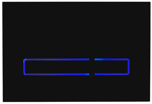 Flush Plate Options Sensor Flush Plate  Black with Blue LED
