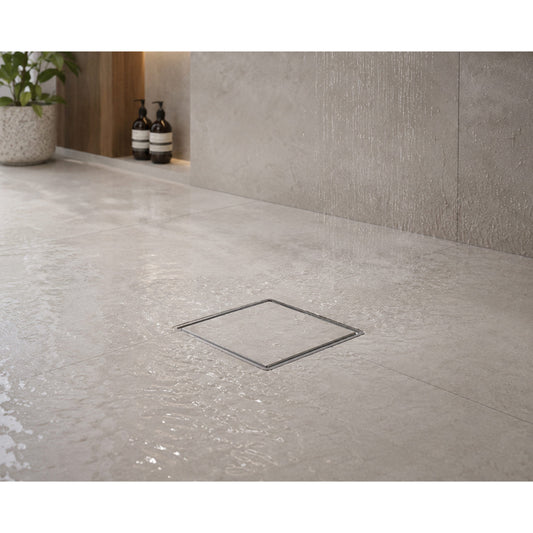 Uni 150mm Floor Drain w/tiling flange Tileable and grate