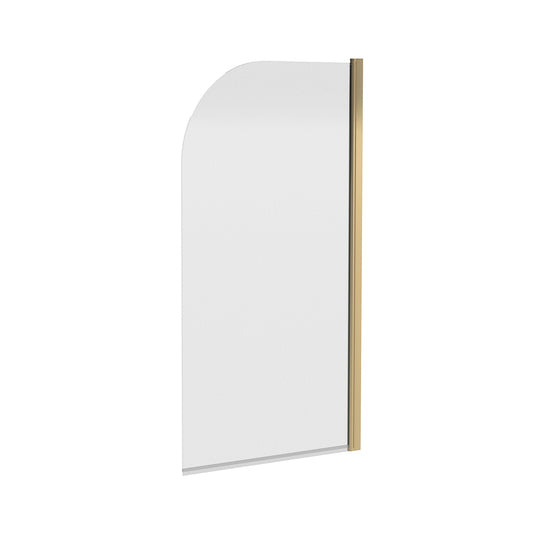 ROUND BRUSHED BRASS BATH SCREEN