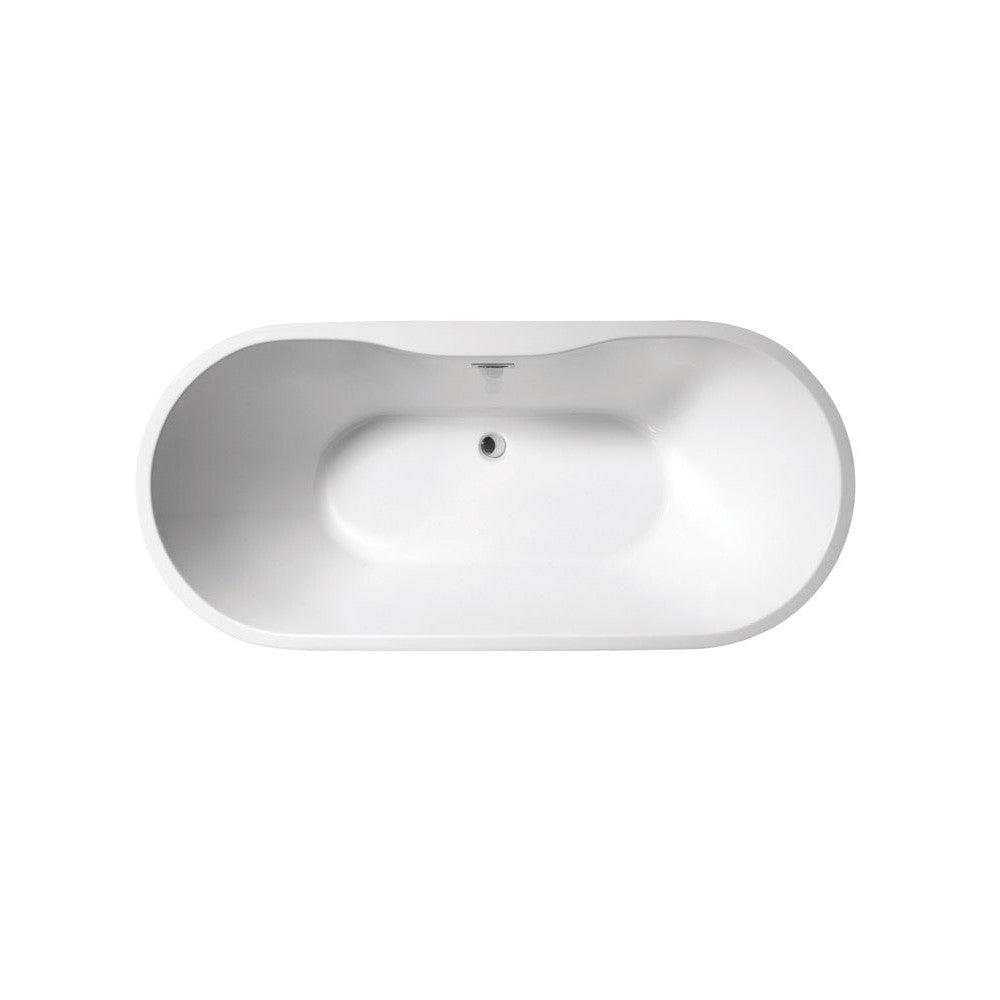ANDREA Freestanding Bath Coloured including Waste and Overflow