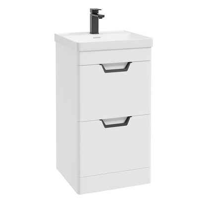 FREYA Floorstanding Two Drawer Vanity Unit