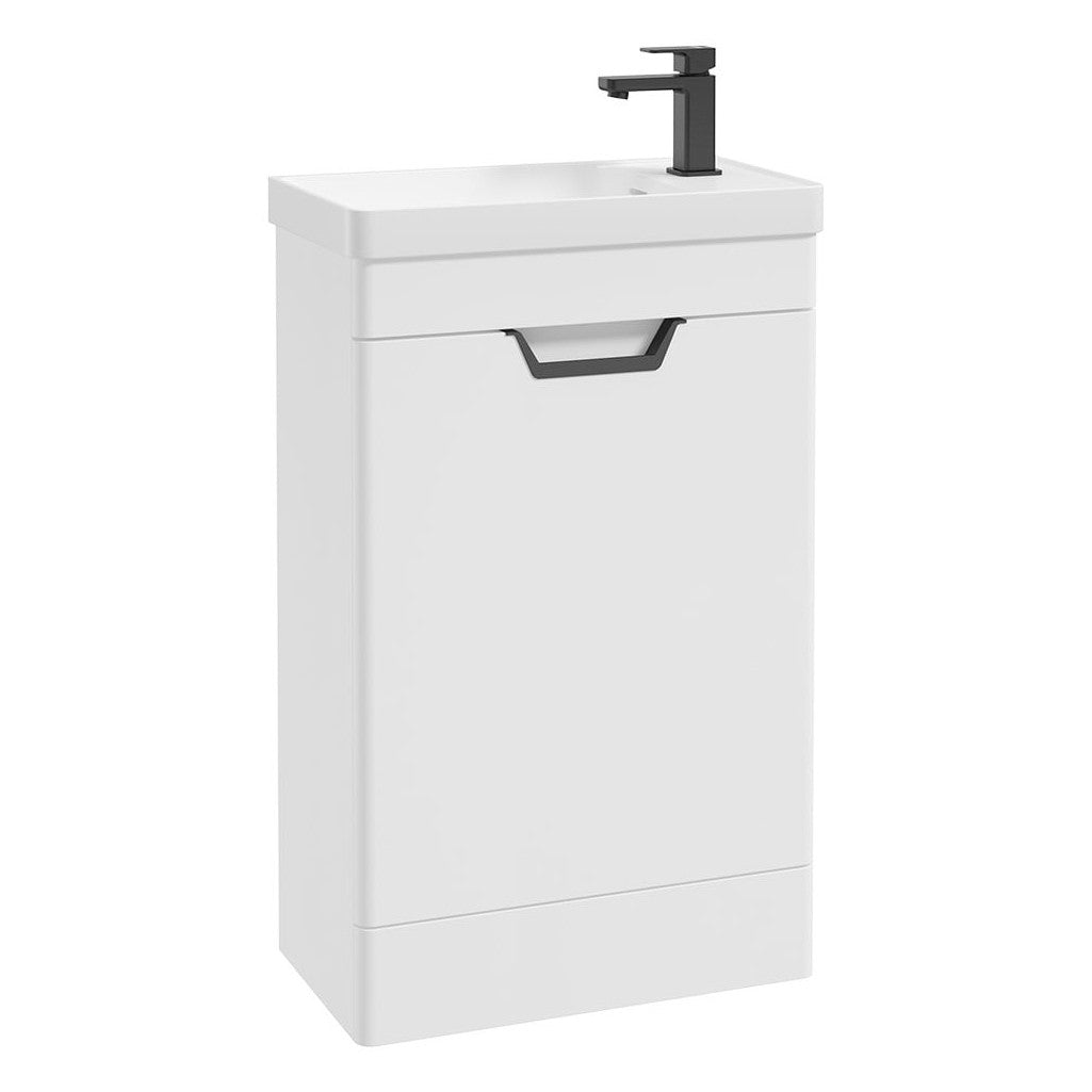 FREYA Floorstanding Single Door Cloakroom Vanity Unit