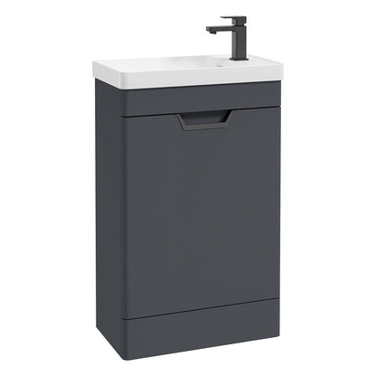 FREYA Floorstanding Single Door Cloakroom Vanity Unit