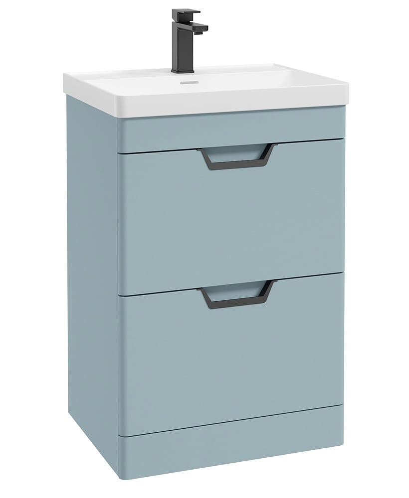 FREYA Floorstanding Two Drawer Vanity Unit