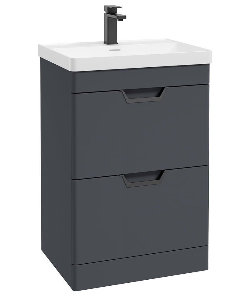 FREYA Floorstanding Two Drawer Vanity Unit