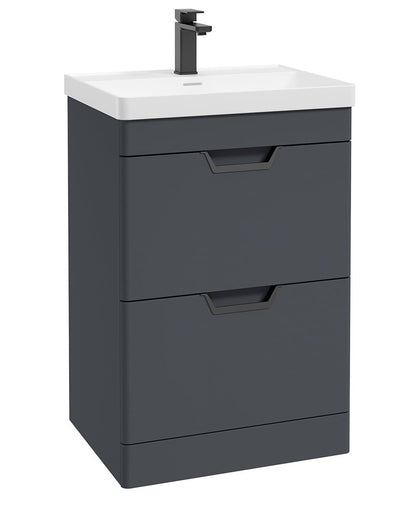 FREYA Floorstanding Two Drawer Vanity Unit