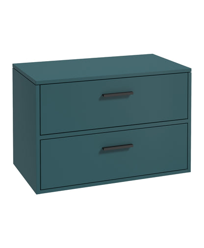 FINLAND Wall Hung Two Drawer Countertop Vanity Unit