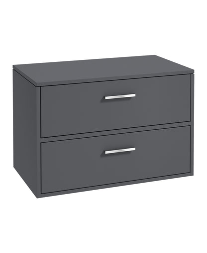 FINLAND Wall Hung Two Drawer Countertop Vanity Unit