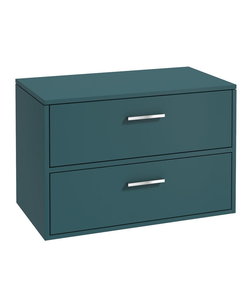 FINLAND Wall Hung Two Drawer Countertop Vanity Unit