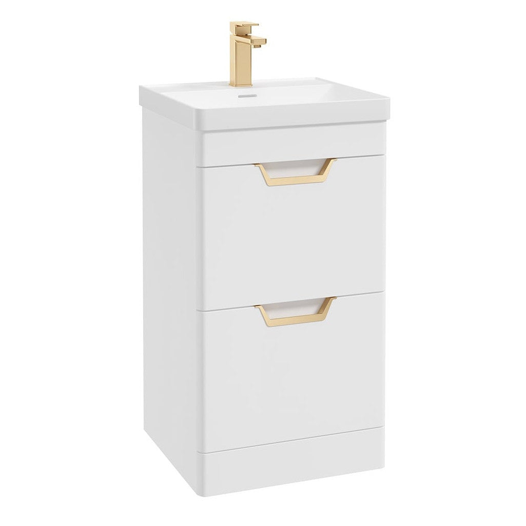 FREYA Floorstanding Two Drawer Vanity Unit