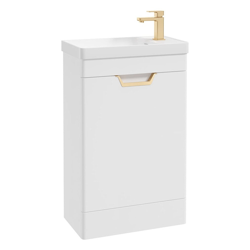 FREYA Floor Standing Single Door Cloakroom Vanity Unit