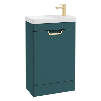 FREYA Floor Standing Single Door Cloakroom Vanity Unit
