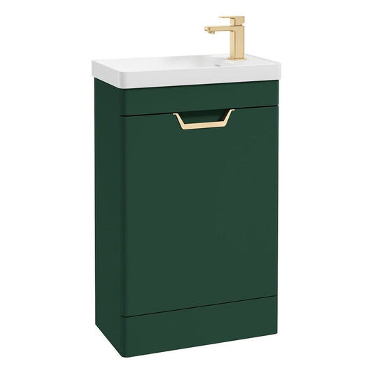 FREYA Floor Standing Single Door Cloakroom Vanity Unit & Basin