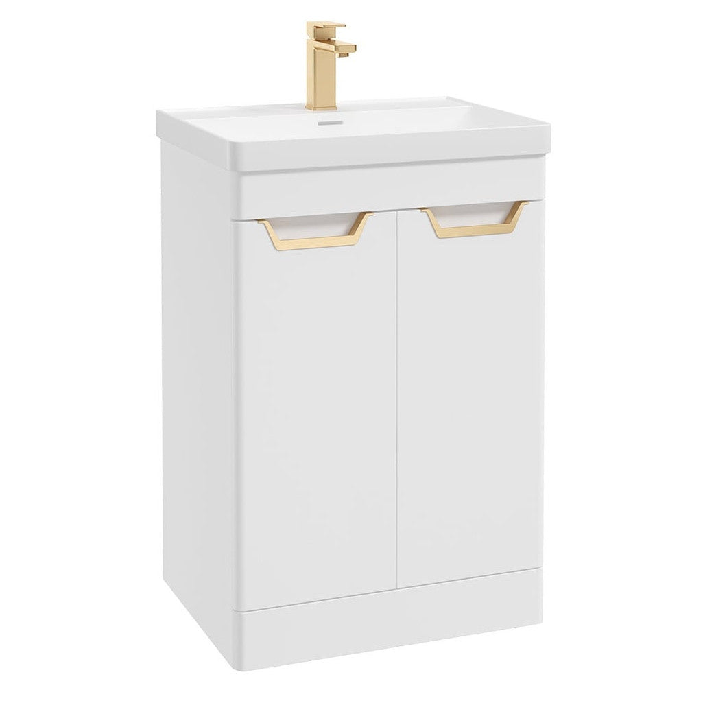 FREYA Floorstanding Two Door Vanity Unit