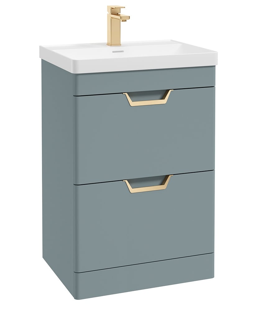FREYA Floorstanding Two Drawer Vanity Unit