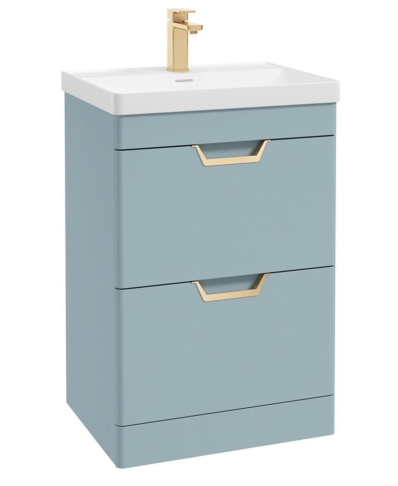FREYA Floorstanding Two Drawer Vanity Unit