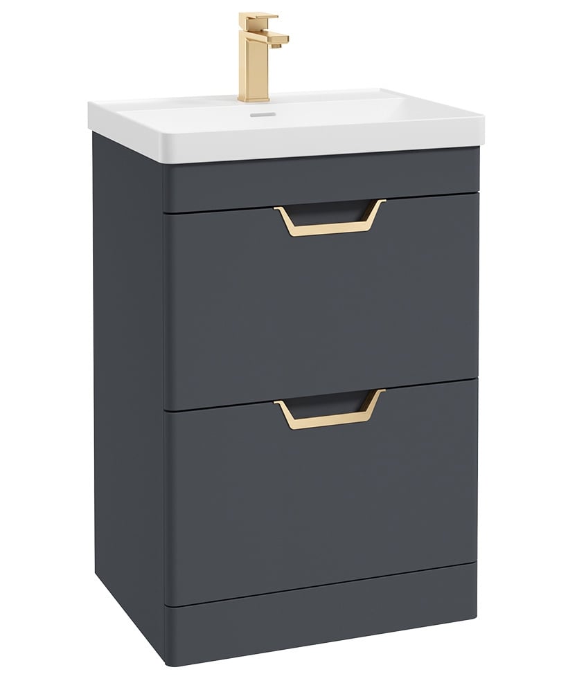 FREYA Floorstanding Two Drawer Vanity Unit