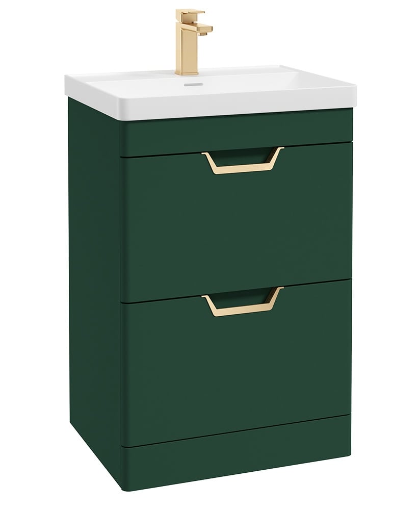 FREYA Floorstanding Two Drawer Vanity Unit