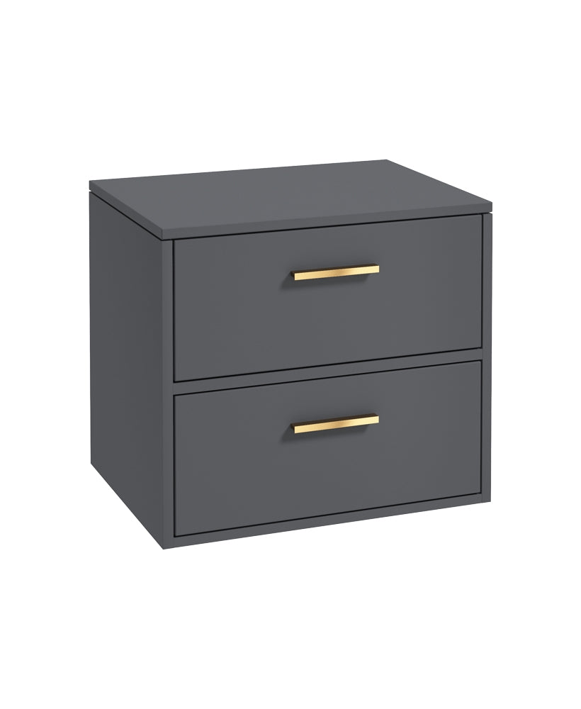 FINLAND Wall Hung Two Drawer Countertop Vanity Unit