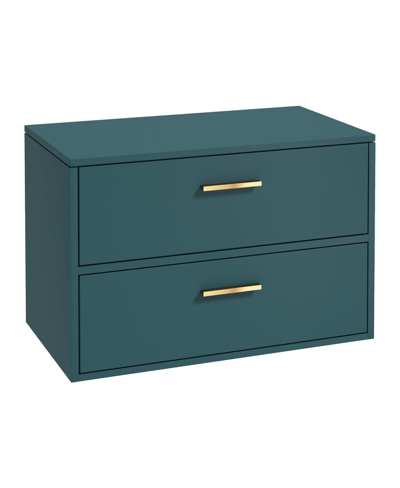 FINLAND Wall Hung Two Drawer Countertop Vanity Unit