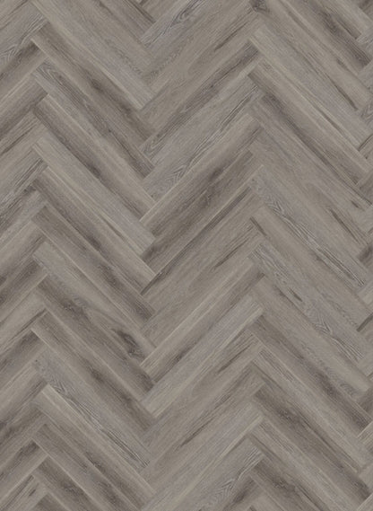 Rustic Grey Oak Herringbone LVT Dryback
