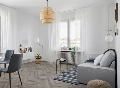 Rustic Grey Oak Herringbone LVT Dryback