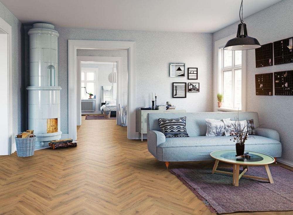 Ranch Oak Herringbone LVT Dryback