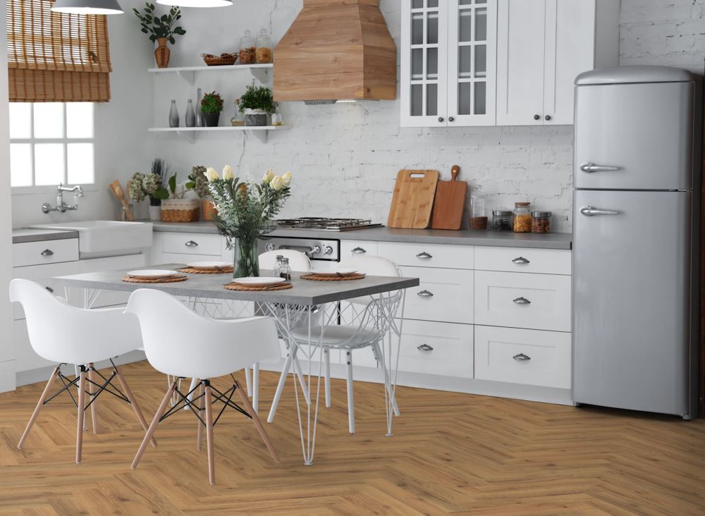 Ranch Oak Herringbone LVT Dryback