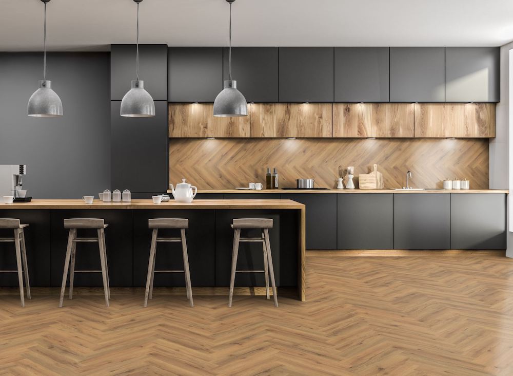 Ranch Oak Herringbone LVT Dryback
