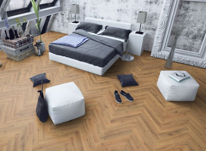 Ranch Oak Herringbone LVT Dryback