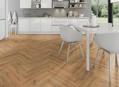 Ranch Oak Herringbone LVT Dryback