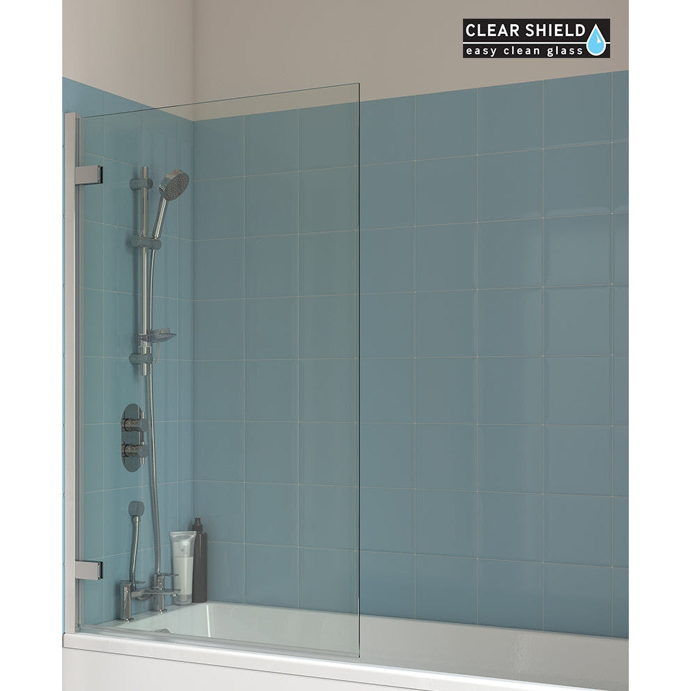 LUNAR SB5 Hinged Bath Screen Chrome