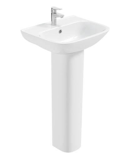 SCALA 1 Tap Hole Wash Basin & Full Pedestal