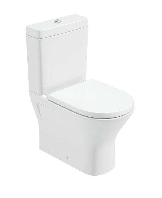 SCALA Rimless Fully Shrouded Close Coupled WC & Delta Soft Close Seat