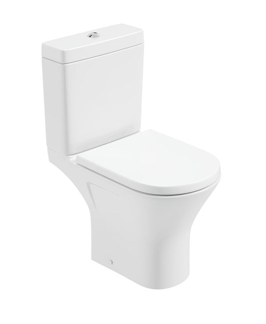 SCALA Rimless Open Back Close Coupled WC & Delta Soft Close Seat